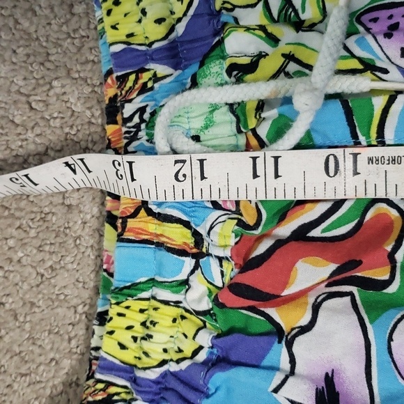 Vintage Esprit Antigua high rise tropical cotton shorts medium - Picture 8 of 11